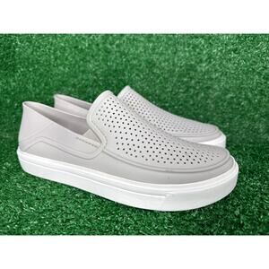 CROCS Slip On Sneakers Grey Iconic Comfort Citilane Roka Court Size 10 Women
